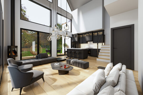 Elevation #1- Modern - Interior Renderings - 3DHomeMedia - 3DHM.com-3