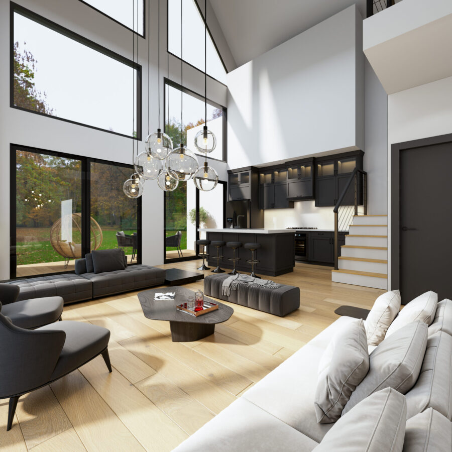 Elevation #1- Modern - Interior Renderings - 3DHomeMedia - 3DHM.com-3