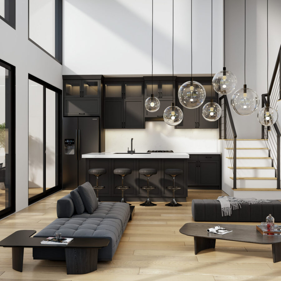 Elevation #1- Modern - Interior Renderings - 3DHomeMedia - 3DHM.com