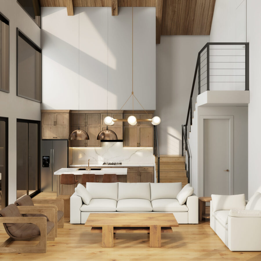 Elevation #1- Scandinavian - Interior Renderings - 3DHomeMedia - 3DHM.com